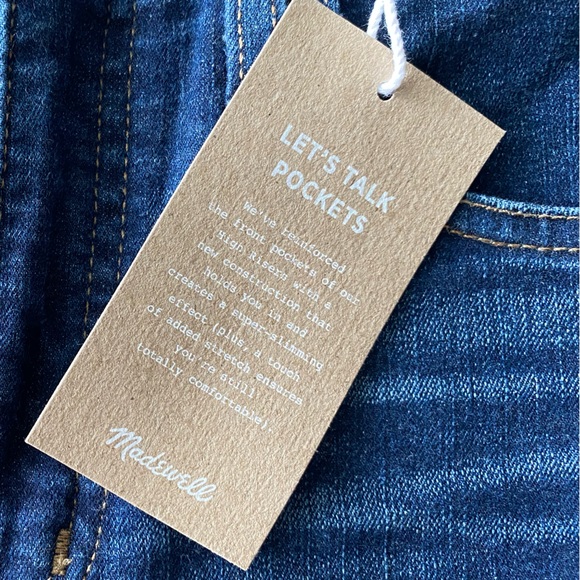 NWT Madewell 10” High Rise Skinny in Medium Dark Wash Women’s Size 23 - Picture 7 of 11